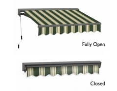House porch and outdoor folding shade awning parda