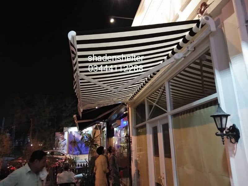 House porch and outdoor folding shade awning parda 2