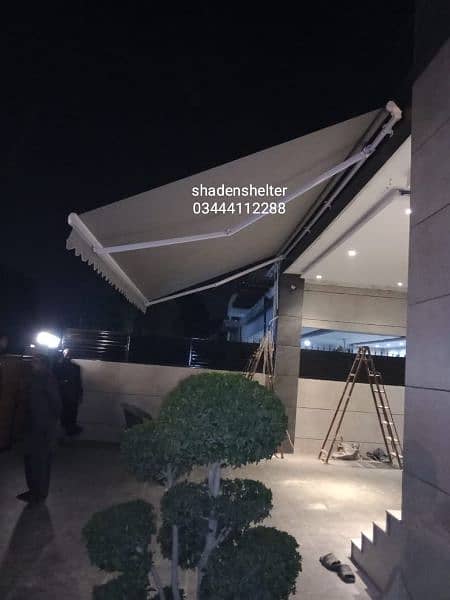 House porch and outdoor folding shade awning parda 6