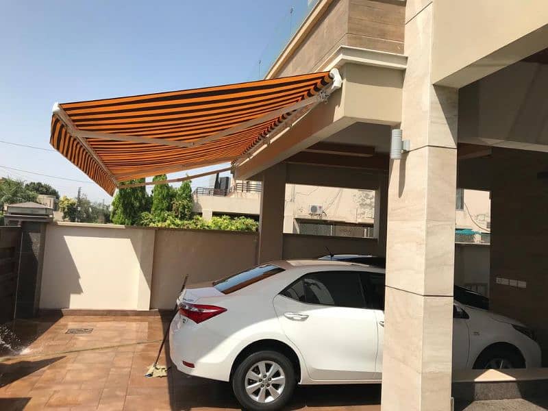 House porch and outdoor folding shade awning parda 8