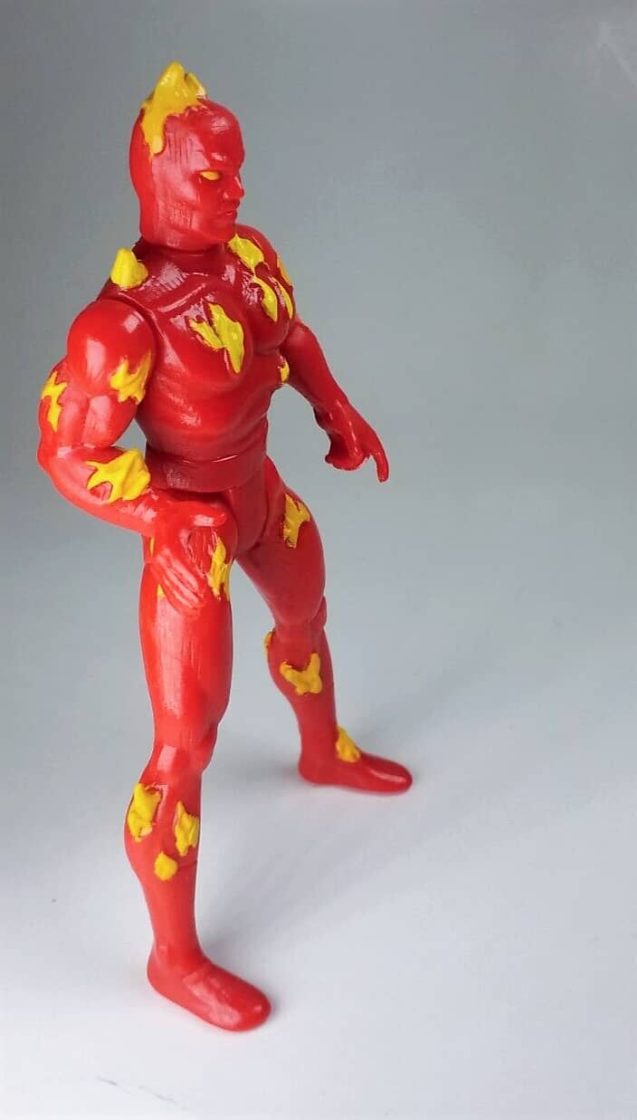 Very Rare 1992 Marvel FANTASTIC FOUR The Human Torch Action Figure 0