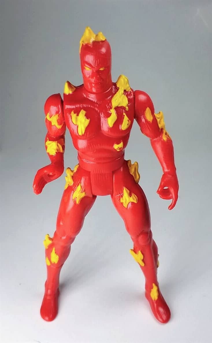 Very Rare 1992 Marvel FANTASTIC FOUR The Human Torch Action Figure 1