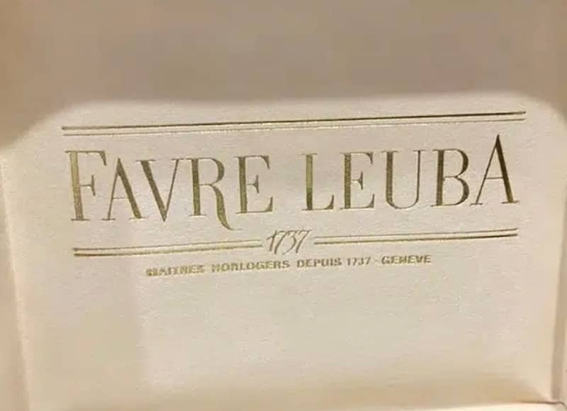 SWISS MADE. VINTAGE FAVRE LEUBA GENTS WATCH BOX. 3