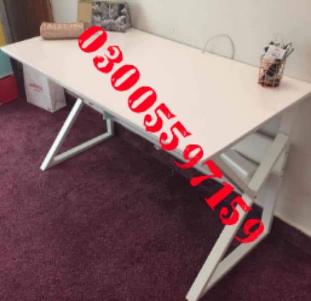 Office table work computer desk 4,5ft sofa chair meeting study rack 2