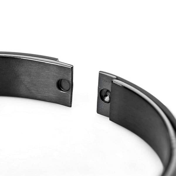 Black,Golden & silver stainless Steel kara bracelet for men (boy's) 1