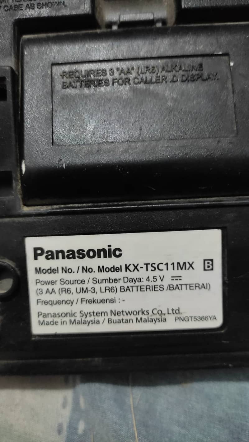 Original Panasonic Landline telephone set CLI (Made in Malysia) 2