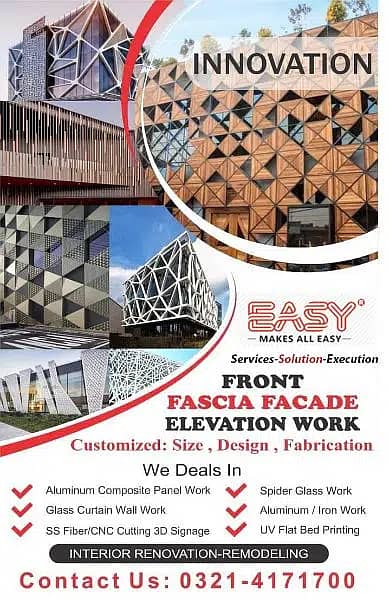 Shop,Office,Plaza,Renovation,Fixing,Labour,Wall,Cladding,Aloucbond,WPC 0