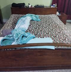 Solid Wood King size bed Shesham (0332-0521233)