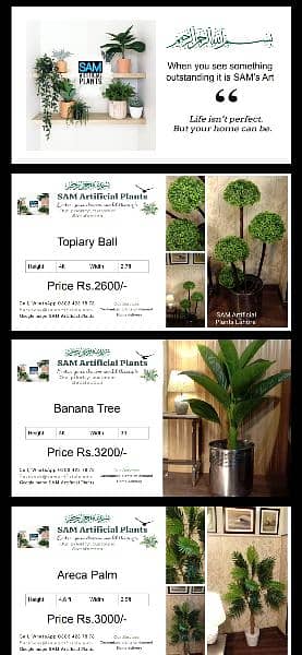 Artificial Plants, Fake Plants,  Natural Looking Plants Flower/Plants 14