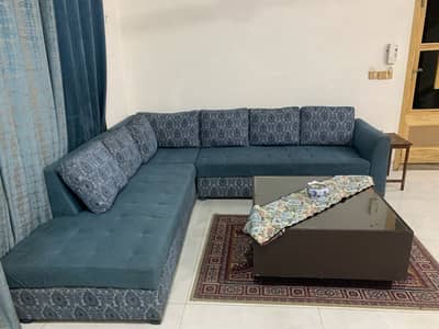 L shape 8 seats sofa set