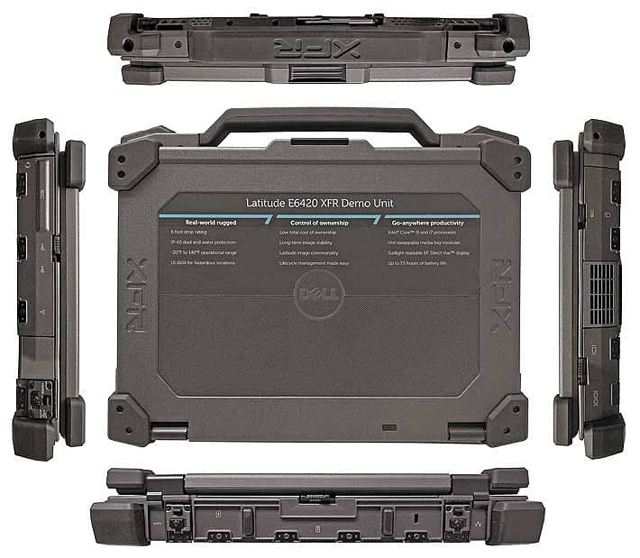 Dell XFR RUGGED laptop 4gb RAM/128GB SSD - Core i7 2nd Gen 3