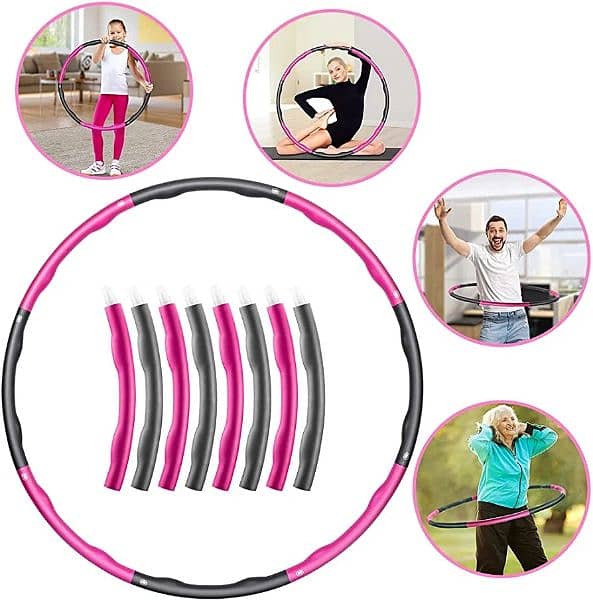 Hula Fitness Hoops Weighted Hoola For Exercise Fitness Weight Loss 3