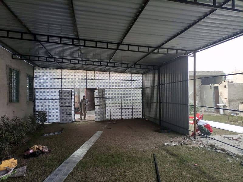 Fiber shed/Marquee shed/poly carbonate sheet shed/Iron sheet shed 10