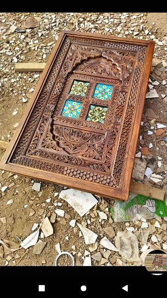 coffee table center table and set in best finishing made  hand carved 4