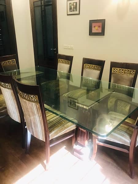 dinning table 8 chairs console and mirror branded high quality 3