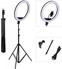 Tripode mobile stand with led light velogging kit wirless mic 0