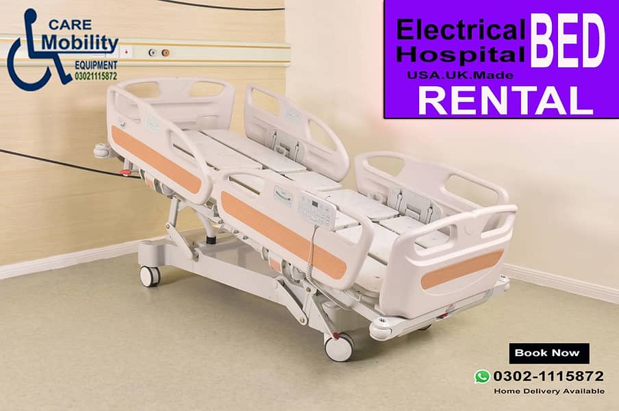 Electric Bed ON Rent ICU Patient Bed Medical Bed Surgical Bed For Rent 1