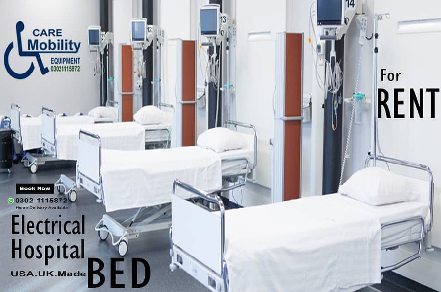 Electric Bed ON Rent ICU Patient Bed Medical Bed Surgical Bed For Rent 2