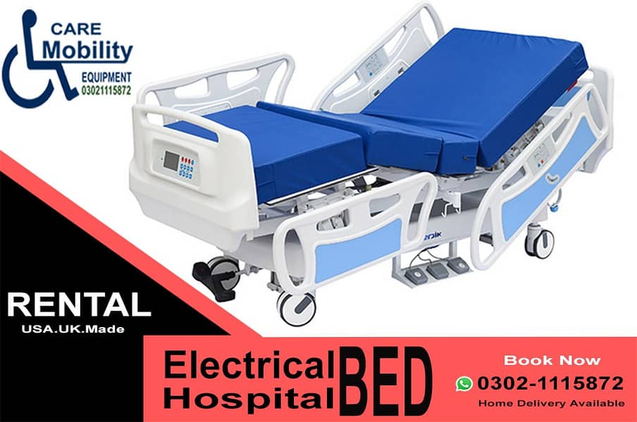 Electric Bed ON Rent ICU Patient Bed Medical Bed Surgical Bed For Rent 5