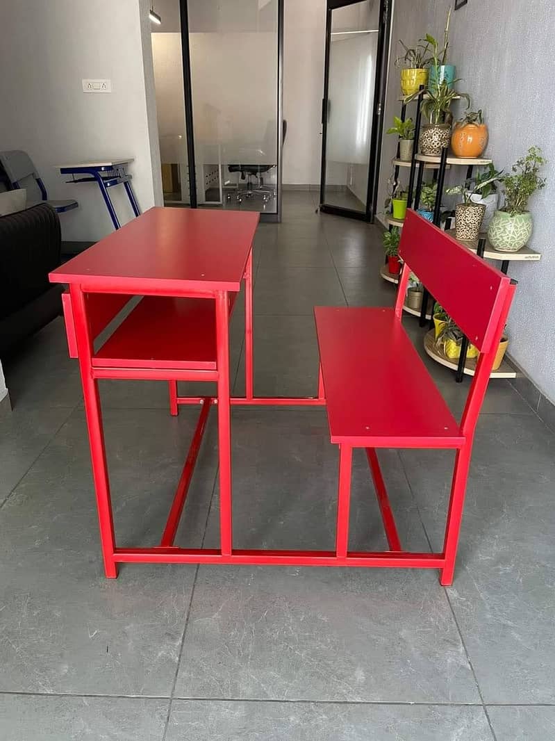 PLASTIC , WOODEN SCHOOL , STUDENT FURNITURE STUDY CHAIRS , TABLES 13