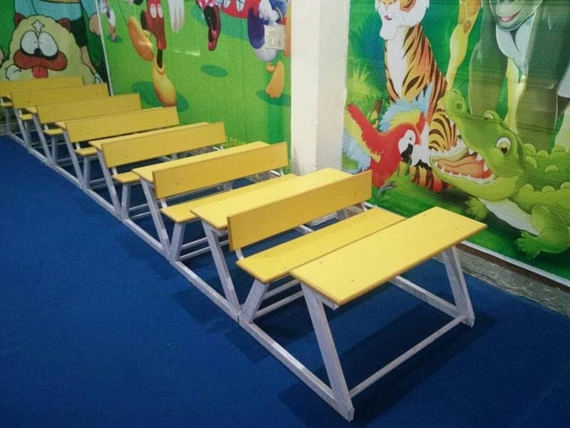 PLASTIC , WOODEN SCHOOL , STUDENT FURNITURE STUDY CHAIRS , TABLES 4