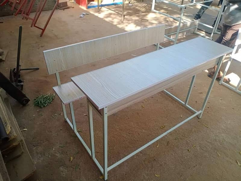 PLASTIC , WOODEN SCHOOL , STUDENT FURNITURE STUDY CHAIRS , TABLES 8