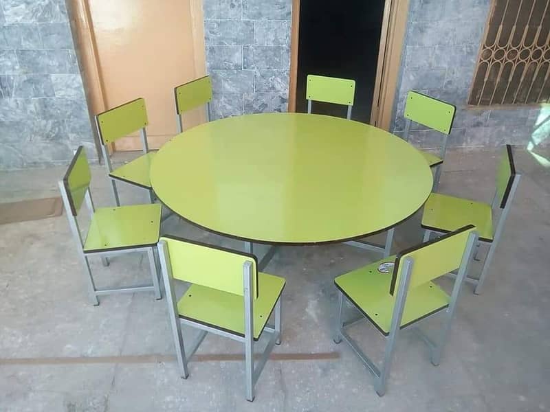 PLASTIC , WOODEN SCHOOL , STUDENT FURNITURE STUDY CHAIRS , TABLES 2