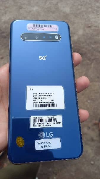 Lg v60 thinq 5g 10/9 condition with fast charger permenent patch 0