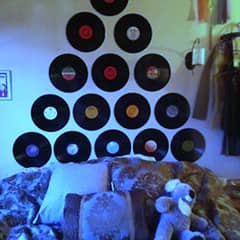Home Decor - - Wall decor  with Vinyl LPs  .