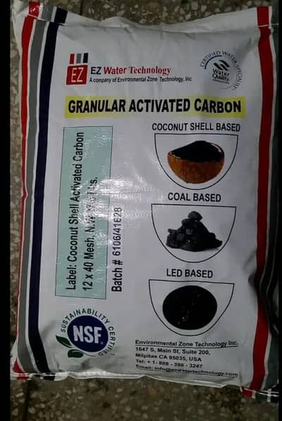 Granular Activated Coconut Carbon & Cation Anion MB Resin