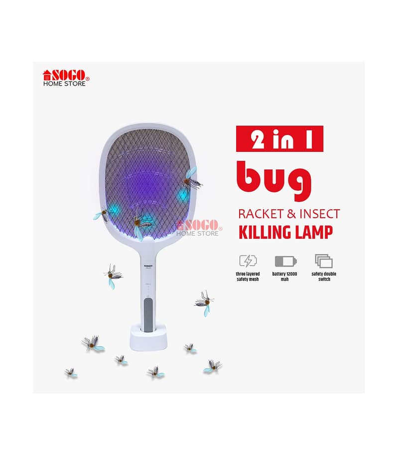 Sogo Rechargeable Insect Killer Racket - JPN-399 0