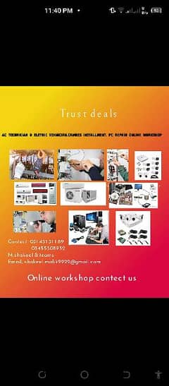 home services (cctv+ computer repairing + electric+ac repair fetting)