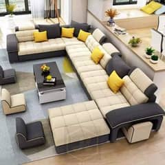 new ten seater sofa with four stools