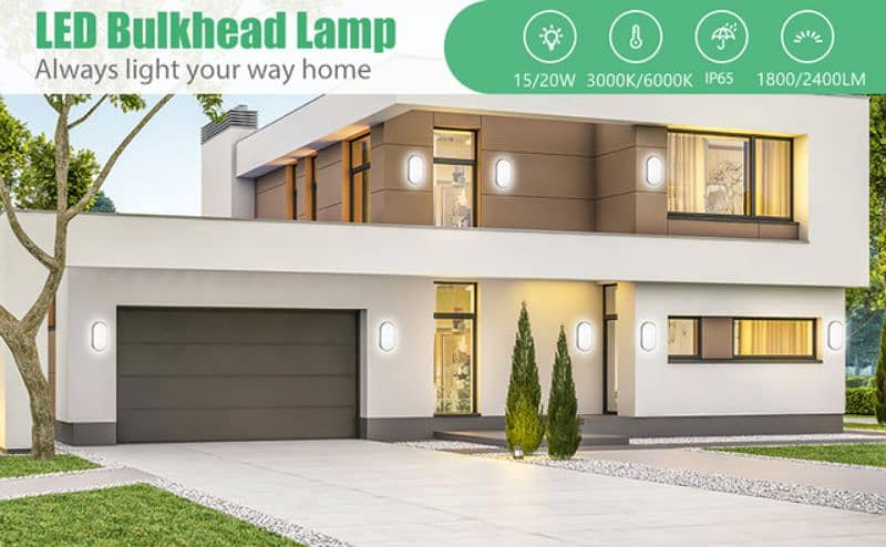 Modern LED light IP65 Wall Lamps Outdoor 6500K cool white 9