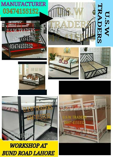 iron , double triple bed kids/elders bunk beds 9