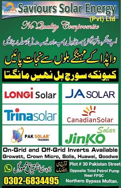 Solar Panels and Inverters. . . . without GST 0