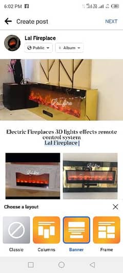 3D fireplace