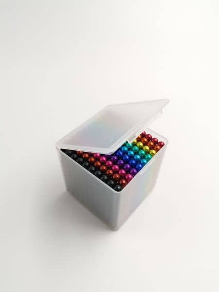 Magnetic Balls - 1000 pcs - 10 colours X 100 = 1000 pcs - card & pouch 3