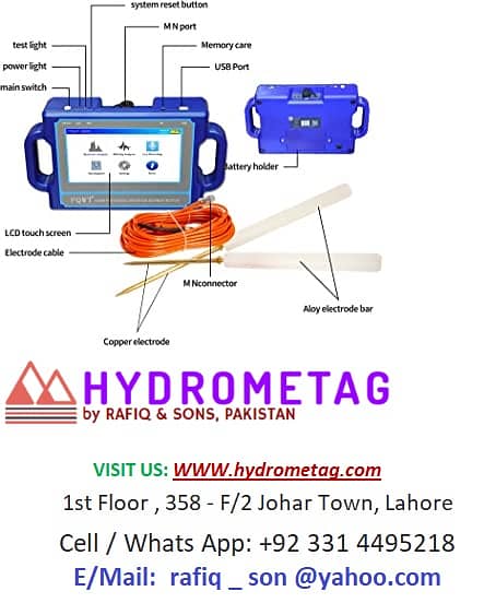 Underground Water Detector, Water Finder,HydroSurvey,Resistivity Meter 2