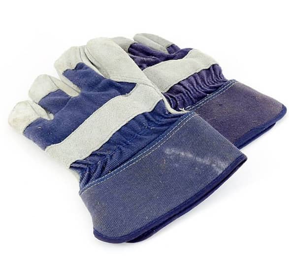 Gym labour leather gloves working glove Welding leather labour gloves 3