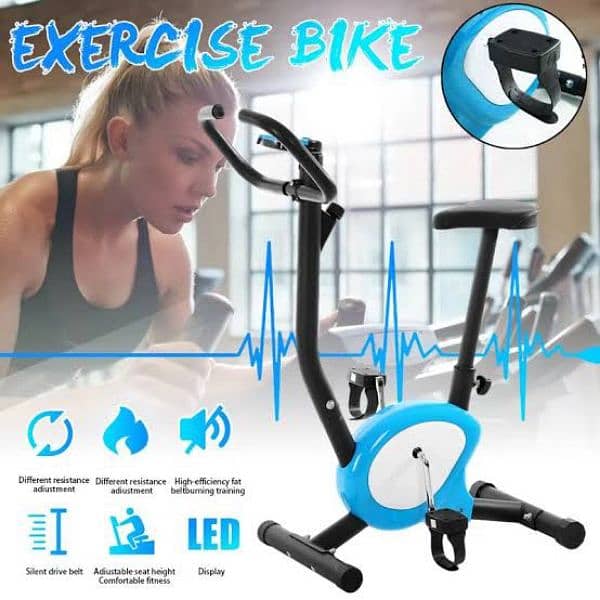 Cardio Bike Stationary Upright Exercise Bike for Indoor 03020062817 0