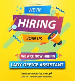 Lady Office Assistant / Account Assistant
