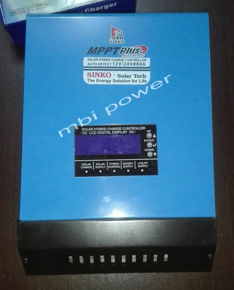 80A MPPT Plus 12/24v Sinko Solar Hybrid Charge Controller for UPS 0
