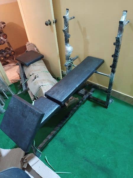 HOME GYM EQUIPMENT DEAL DUMBBELL PLATES RODS BENCHES WEIGHT 3