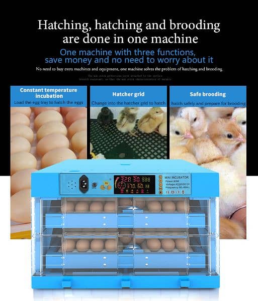 intelligent 128 eggs incubator china egg machine automatic 3