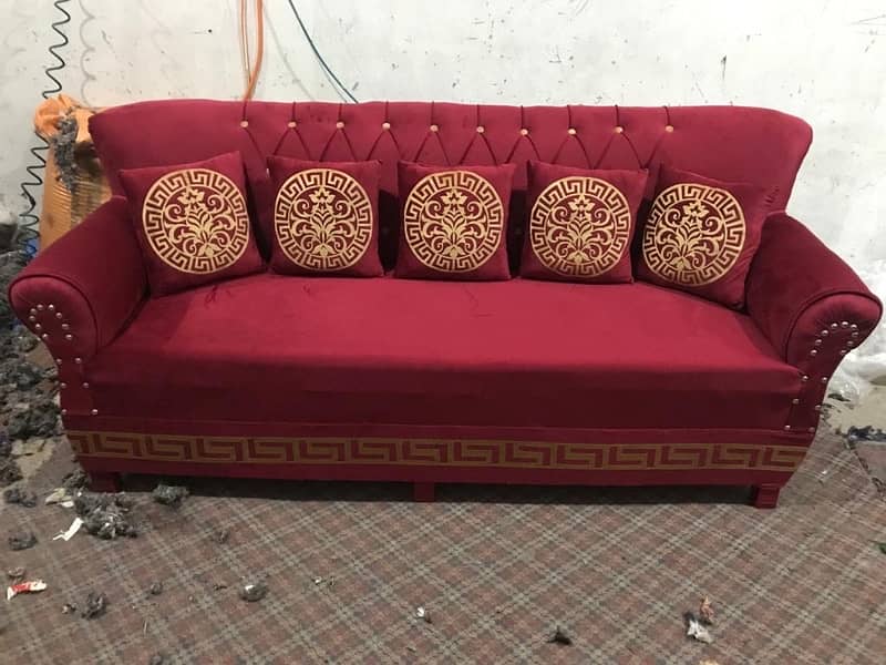 5 seater sofa set / sofa cumbed/customize sofa/velvet sofa 12