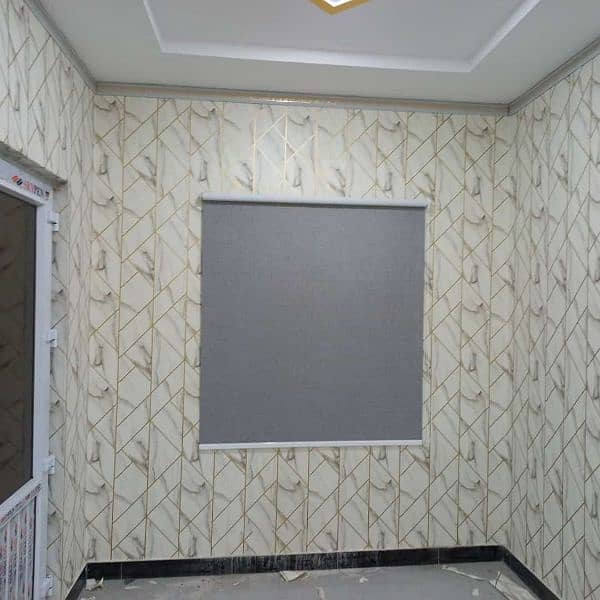 LCD wall,tv unit,wallpaper,acrylic sheet,wall paneling,wooden work,ac, 6