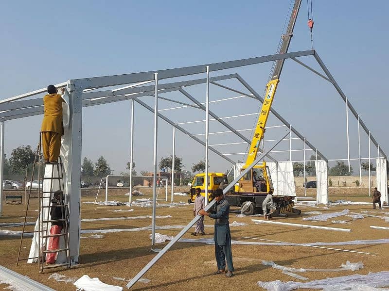 Portable (mobile) waterproof marquee  & industrial  mobile whearhouse 2