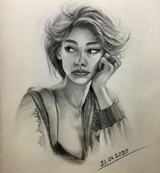 pencil sketch\ portrait 4