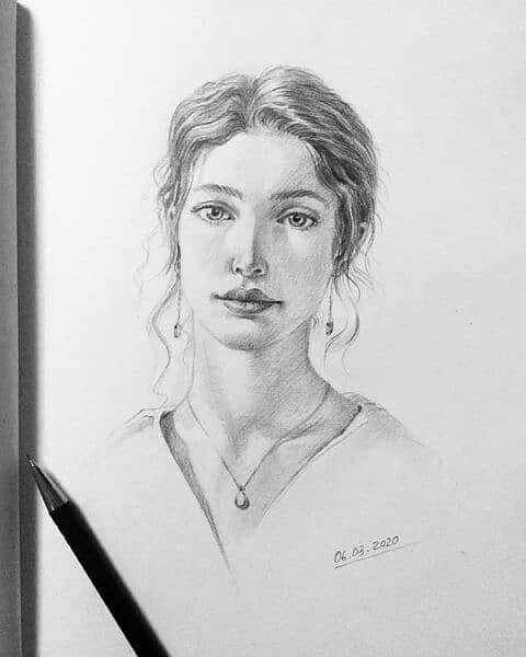 pencil sketch\ portrait 8